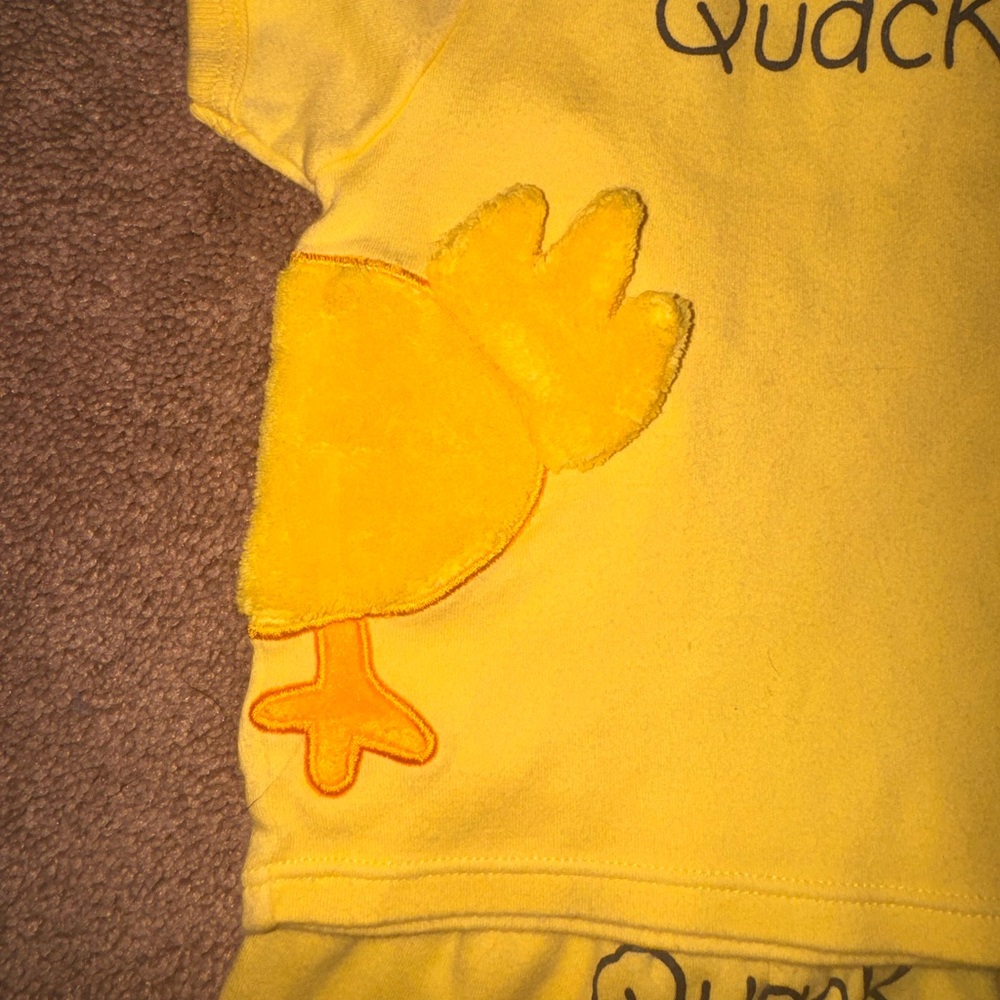 Mud Pie Yellow Baby Top with Duckling Theme - Picture 8 of 9